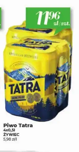 Społem Tatra Piwo jasne pełne 4 x 500 ml oferta