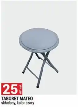 Merkury Market TABORET MATEO składany, kolor szary oferta