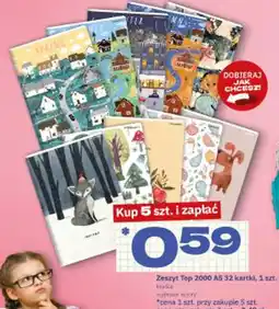 Twój Market Zeszyt Top 2000 A5 32 kartki 1 szt. oferta