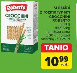 Grissini z rozmarynem Crocchini Roberto 250 g