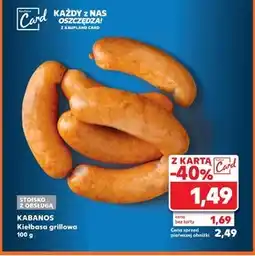 Kaufland Kiełbasa grillowa Kabanos oferta