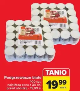 Carrefour Podgrzewacze białe 100 szt. oferta