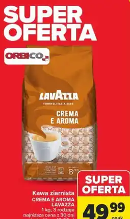 Carrefour Kawa ziarnista Crema e Aroma Lavazza 1 kg oferta
