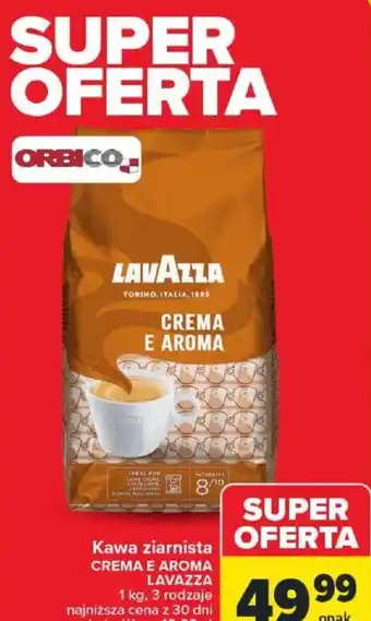 Carrefour Kawa ziarnista Crema e Aroma Lavazza 1 kg oferta