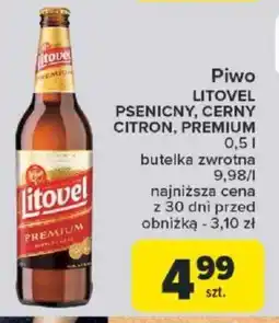 Carrefour Piwo Litovel Pszeniczny, Cierny Citron, Premium 0,5 l oferta