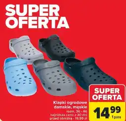 Carrefour Klapki ogrodowe damskie, męskie oferta