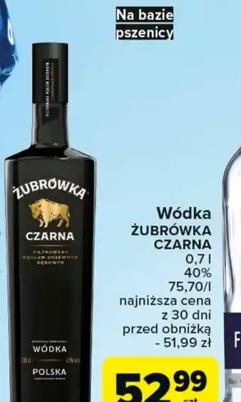 Carrefour Market Wódka Żubrówka Czarna 0,7 l oferta