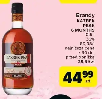 Carrefour Market Brandy Kazbek Peak 6 Months 0,5 l oferta