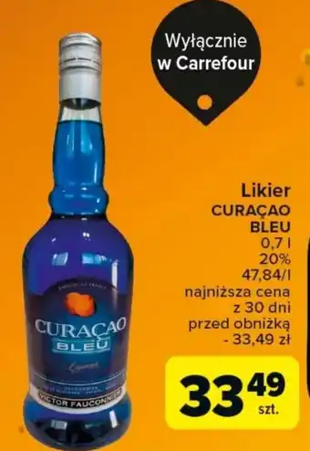 Carrefour Market Likier Curacao Bleu 0,7 l oferta