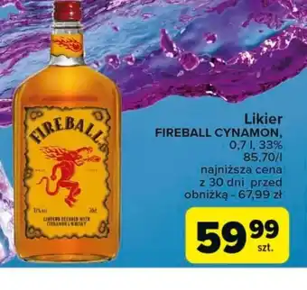 Carrefour Likier Fireball Cynamon 0,7 l oferta