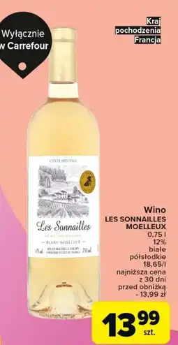 Carrefour Wino Les SonnailLes Moelleux 0,75 l oferta