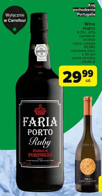 Carrefour Wino Porto 0,75 l oferta