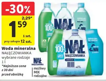 Intermarche Woda mineralna Nałęczowianka 1 l oferta