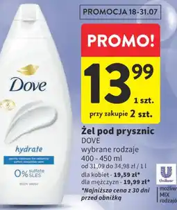Intermarche Żel pod prysznic Dove 400-450 ml oferta