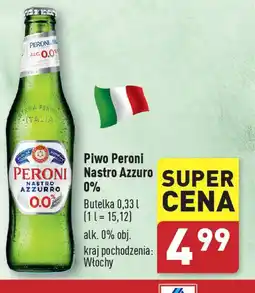 ALDI Piwo Peroni Nastro Azzurro 0% 0,33 l oferta