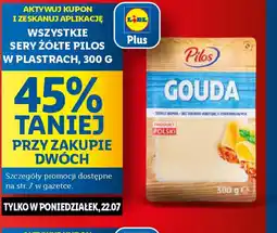 Lidl Wszystkie sery żółte Pilso w plastrach, 300 g oferta