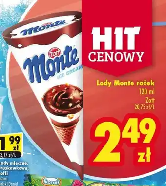 Premium Nasz Sklep Lody Monte rożek 120 ml oferta