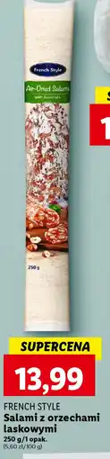 Lidl French Style Salami z orzechami laskowymi 250 g oferta