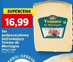 Lidl Ser podpuszczkowy dojrzewający Tomme de Montagne 300 g oferta
