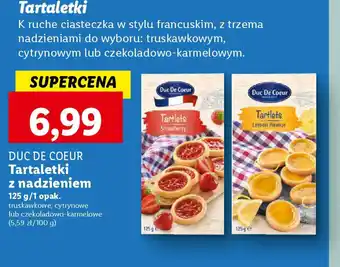 Lidl Duc De Coeur Tartaletki z nadzieniem 125 g oferta