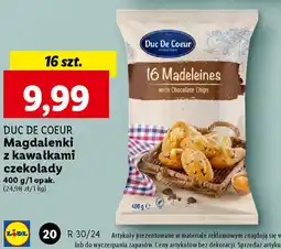 Lidl Duc de Coeur Magdalenki z kawałkami czekolady 400 g oferta