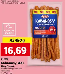 Lidl PIKOK Kabanosy, XXL 480 g oferta