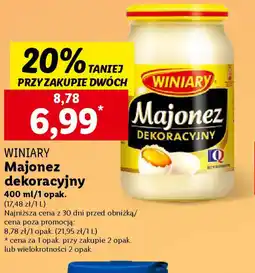 Lidl Majonez dekoracyjny Winiary 400 ml oferta