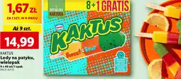 Kaktus Lody na patyku, wielopack 9 x 46 ml