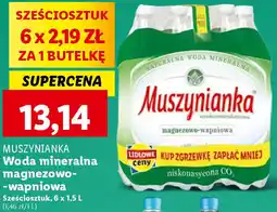 Lidl Muszynianka Woda mineralna magnezowo-wapniowa 6 x 1,5 L oferta