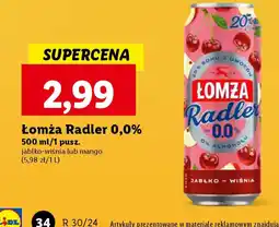 Lidl Łomża Radler 0,0% 500 ml oferta
