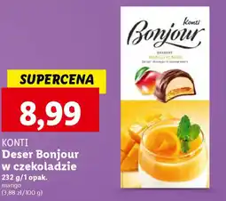 Lidl Konti Deser Bonjour w czekoladzie mango oferta