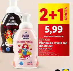 Lidl Cien Kids Pianka do mycia rąk dla dzieci 300 ml oferta