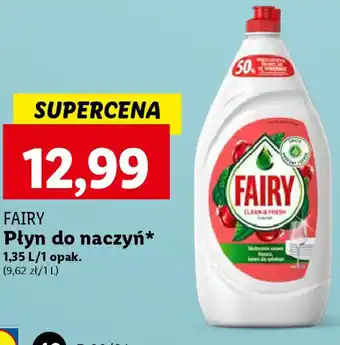Lidl Fairy Płyn do naczyń 1,35 l oferta