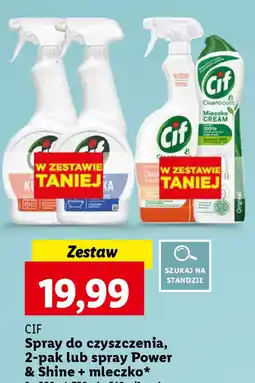 CIF Spray do czyszczenia, 2-pak lub spray Power & Shine + mleczko