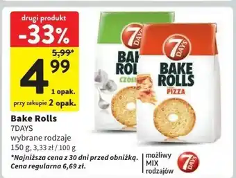 Intermarche Bake rolls garlic 7 days bake rolls oferta