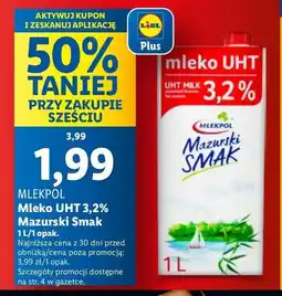 Lidl Mleko 3.2% Mazurski smak oferta