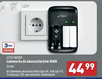 ALDI Activ Energy Ładowarka do akumulatorów NiMH oferta