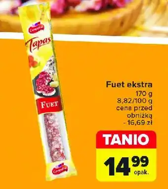 Carrefour Fuet extra Campofrio oferta