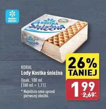 ALDI Lód śmietankowy Koral oferta