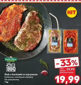 Kaufland Stek z karkówki w marynacie paprykowej K-classic let's bbq oferta