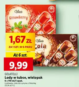 Lidl Lody wodne cola Gelatelli oferta