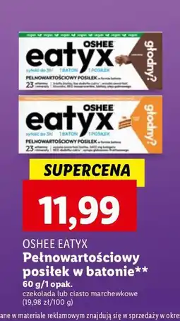 Lidl Baton czekoladowy Oshee eatyx oferta