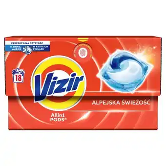 Biedronka Vizir Platinum PODS Alpine Fresh Kapsułki do prania, 18 prań oferta