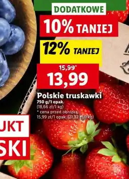 Lidl Polskie truskawki 750 g oferta