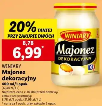 Lidl Winiary Majonez dekoracyjny 400 ml oferta