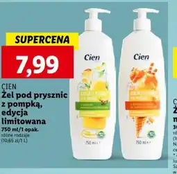 Lidl Cien Żel pod prysznic z pompką, edycja limitowana 750 ml oferta