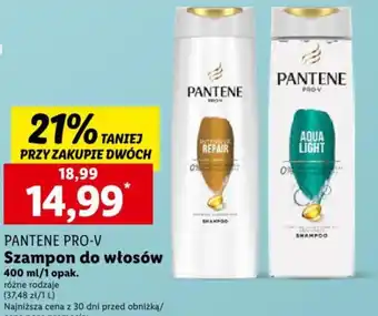 Lidl Pantene Pro-V Szampon do włosów 400 ml oferta