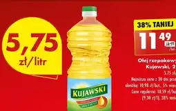 Biedronka Olej rzepakowy Kujawski 2 l oferta