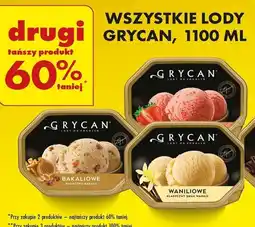 Biedronka Wszystkie lody Grycan 1100 ml oferta