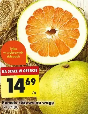 Biedronka Pomelo różowe na wagę oferta